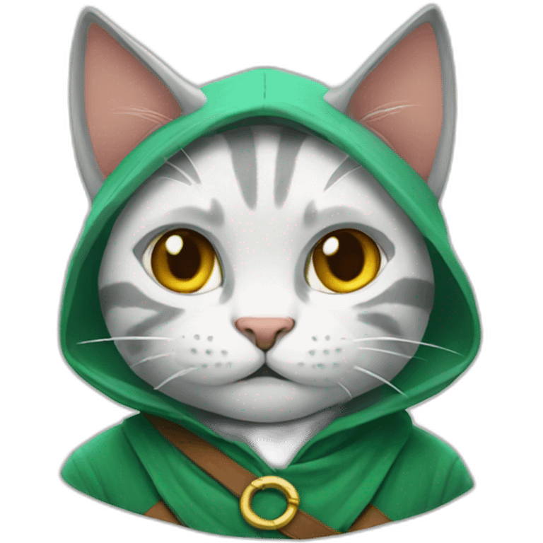 Link turn into cat emoji