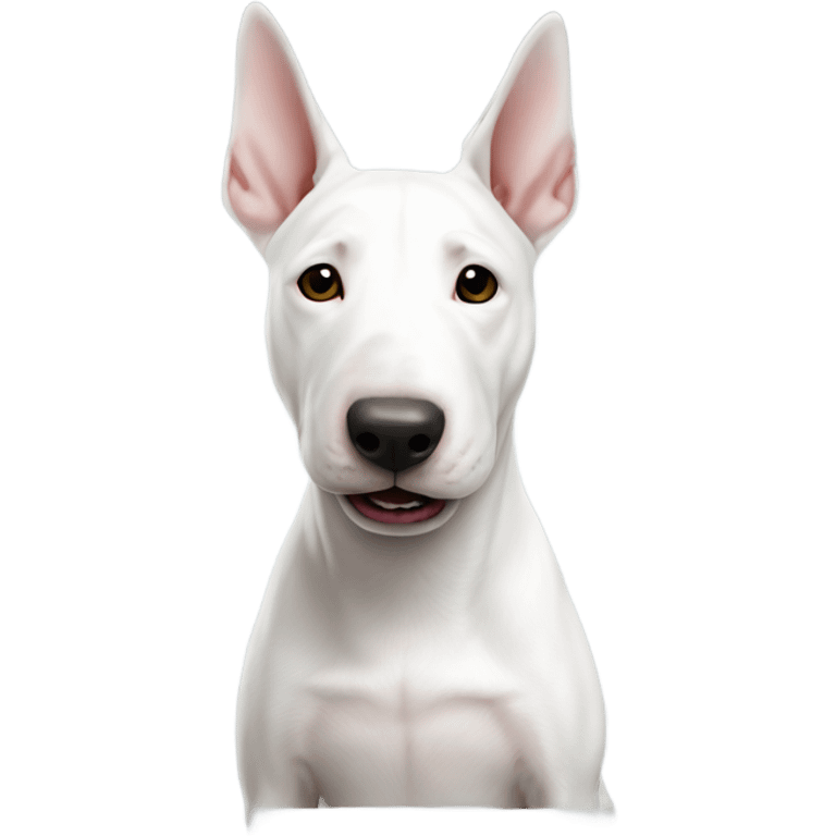 Bull terrier all white full body  emoji