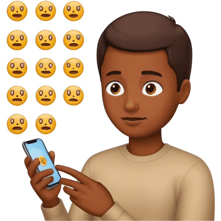 Emoji on phone  emoji