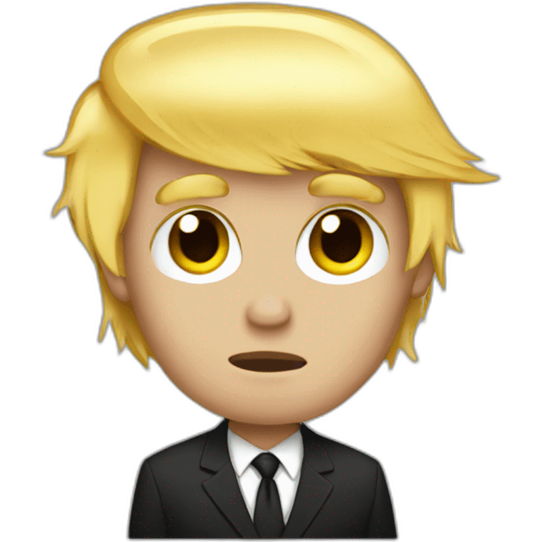 Donald Trump emo hair emoji