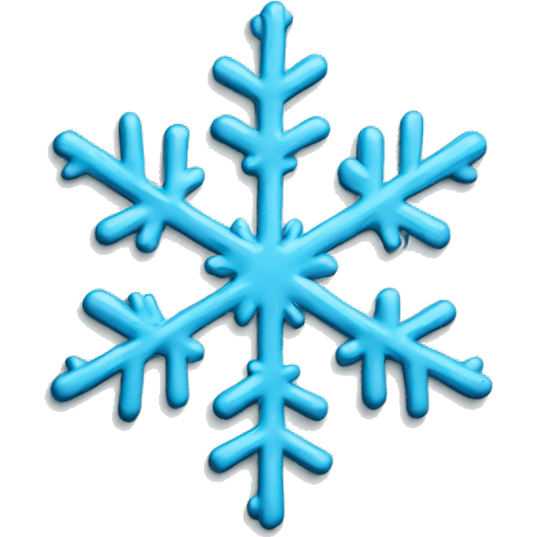 Light blue snowflake emoji