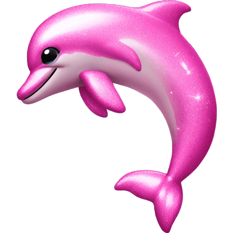 pink sparkly dolphins emoji