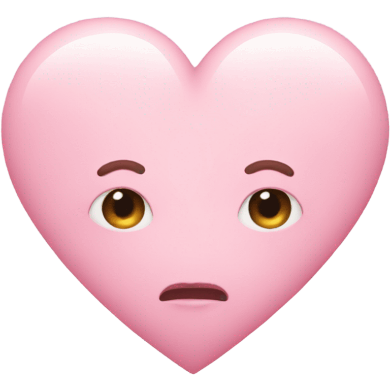 Pastel pink heart  emoji