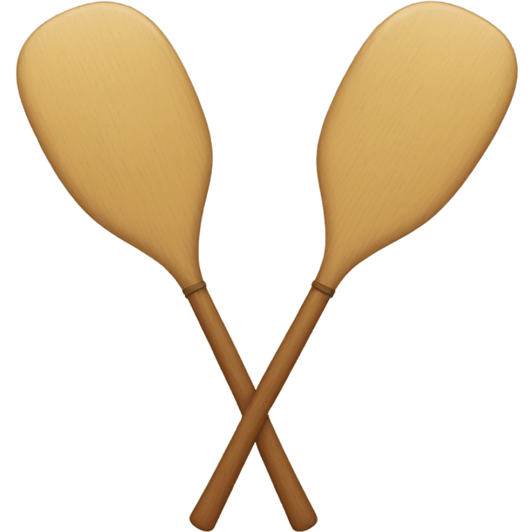 Two overlapping paddles crossed together emoji