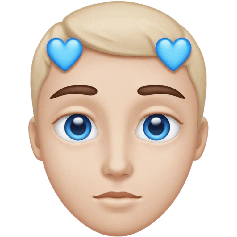 emoji face blue hearts instead of eyes emoji