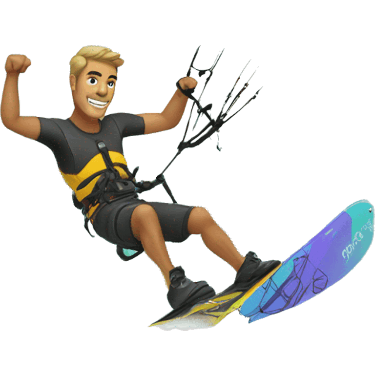 man kitesurfng emoji