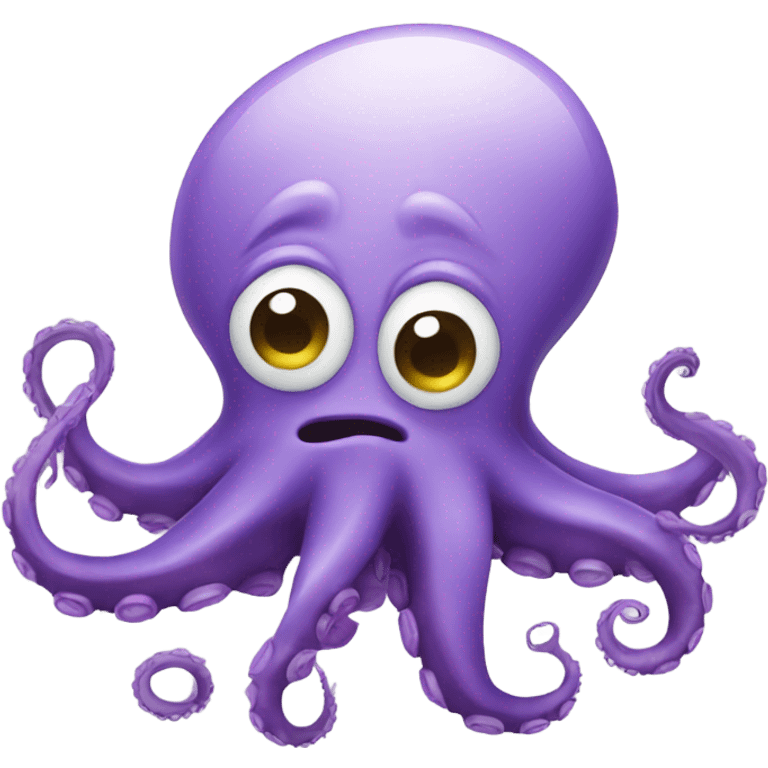 Octopus making a wink emoji