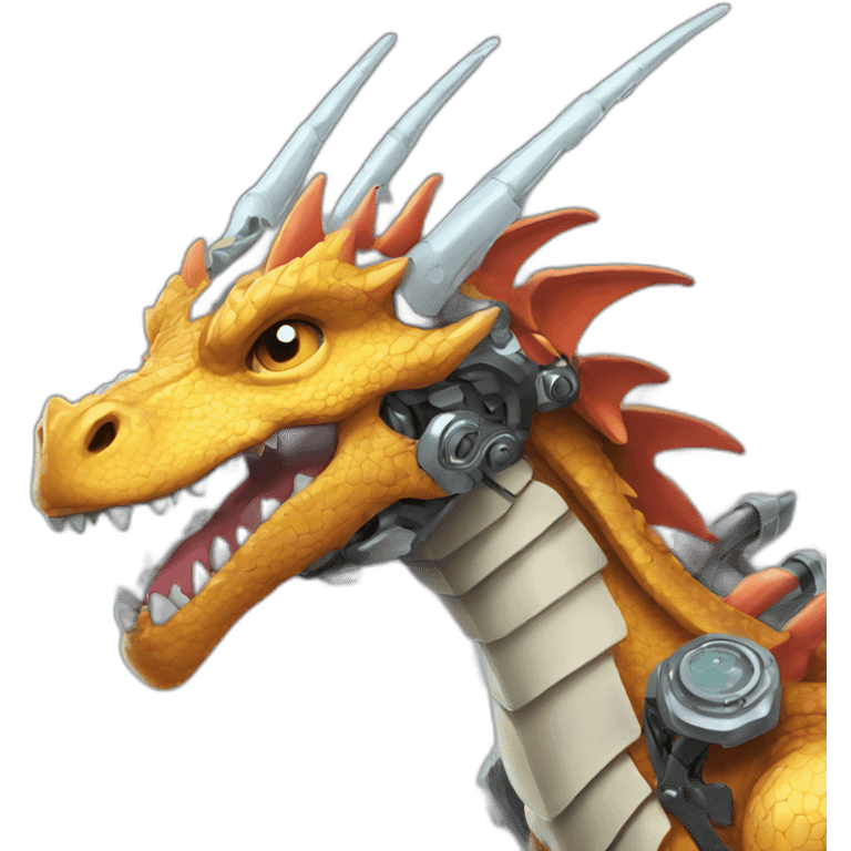 cyborg dragon emoji