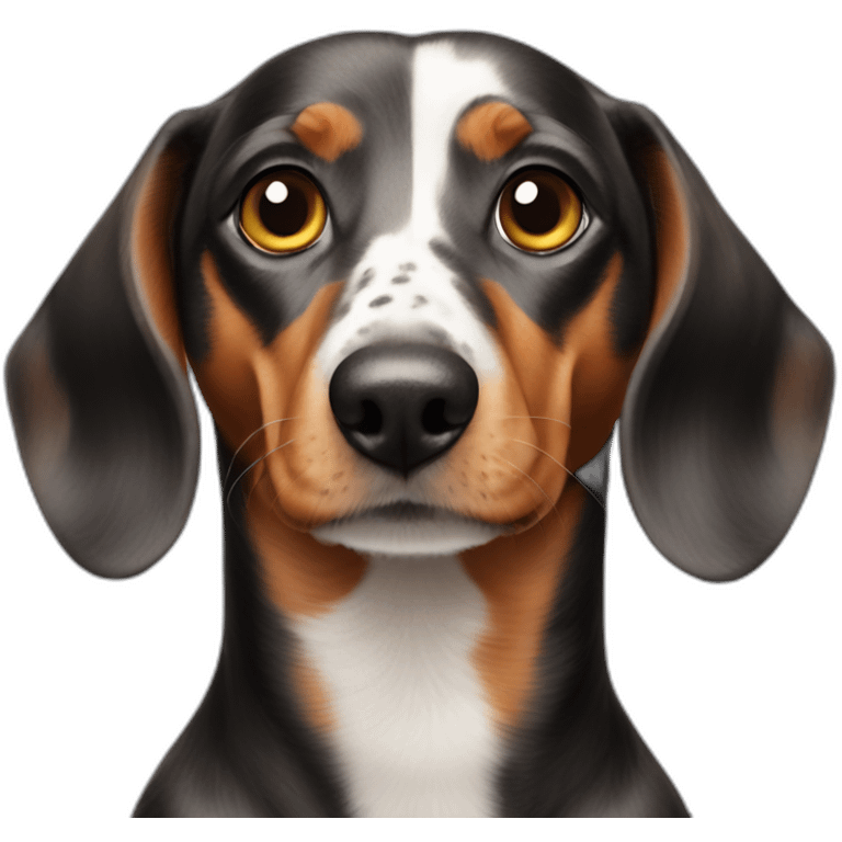 dachshund harlequin eyes Véron emoji