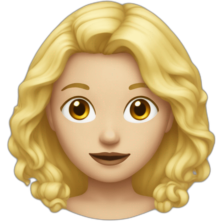 Une fille blonde déguisée pour halloween emoji