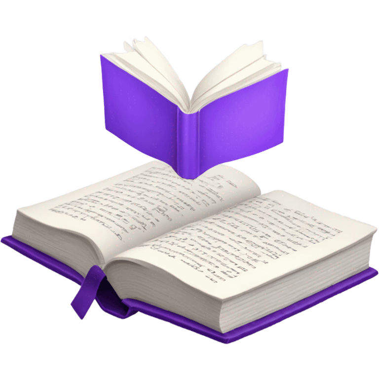 white book with letters in the middle that reads “anima” written in purple emoji