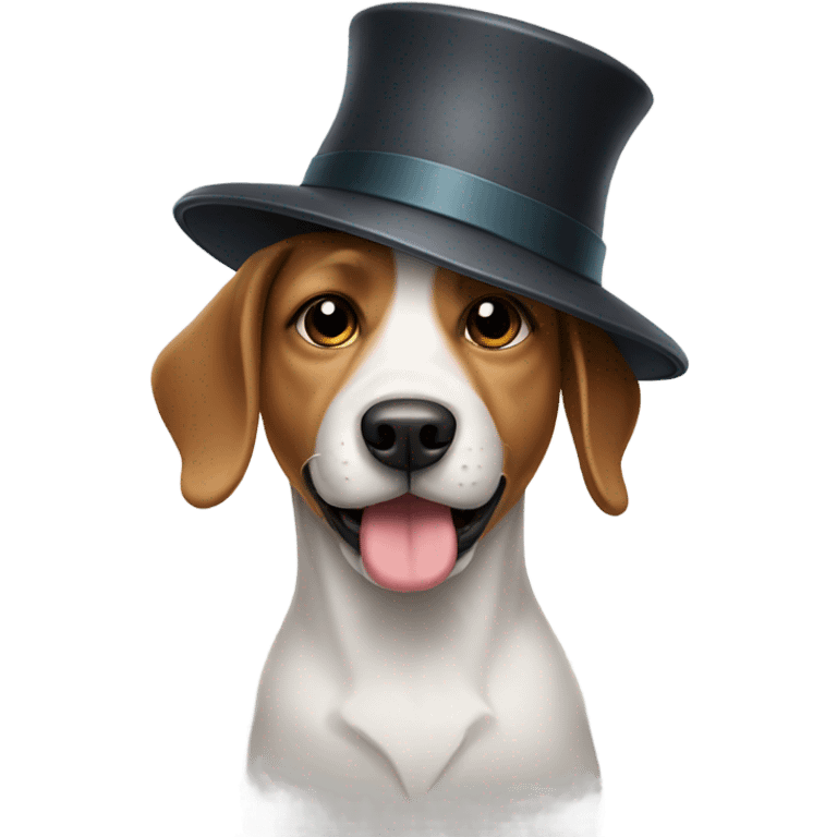 Dog in a hat emoji