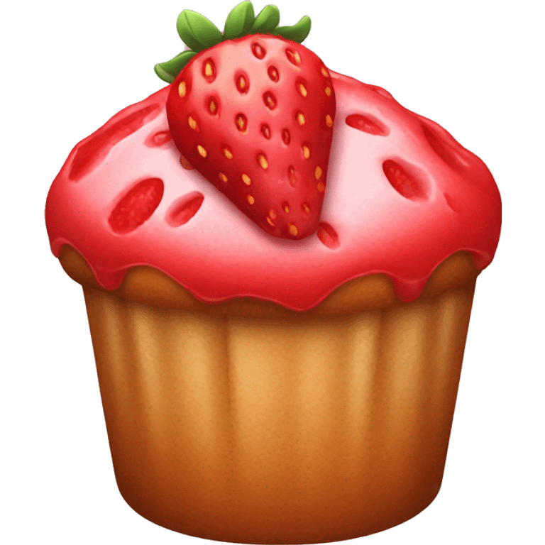 strawberry muffin emoji