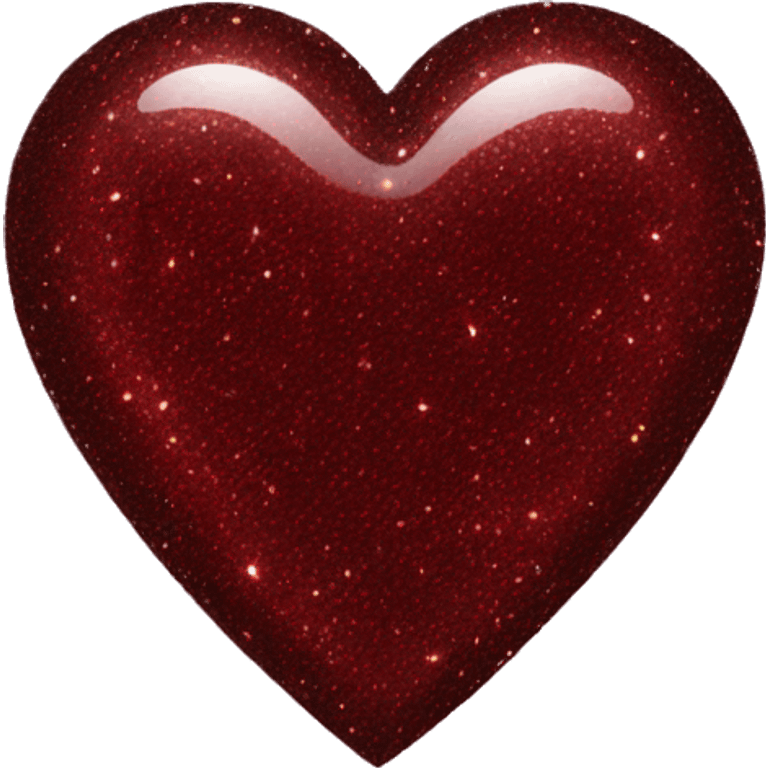 Dark red sparkly heart emoji