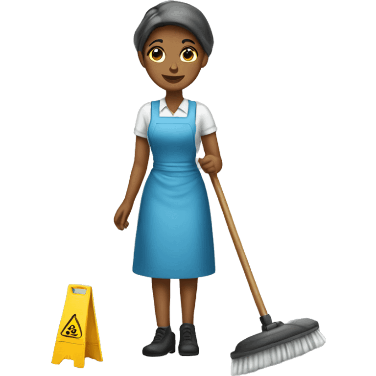 Cleaning maid emoji