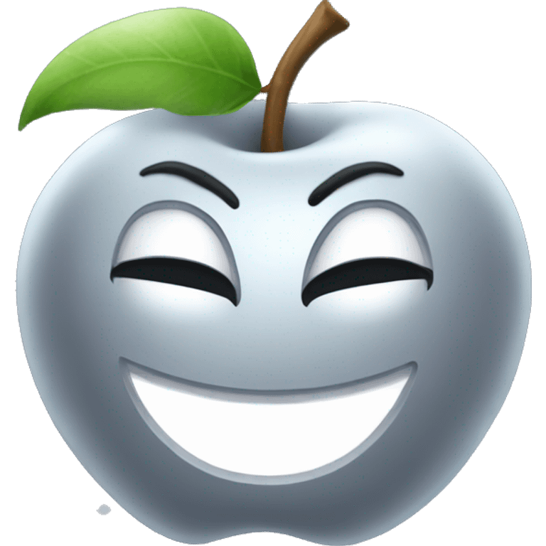 Silver apple of the moon emoji