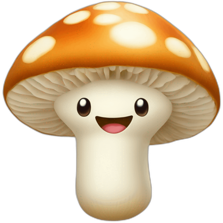 Un champignon heureux emoji