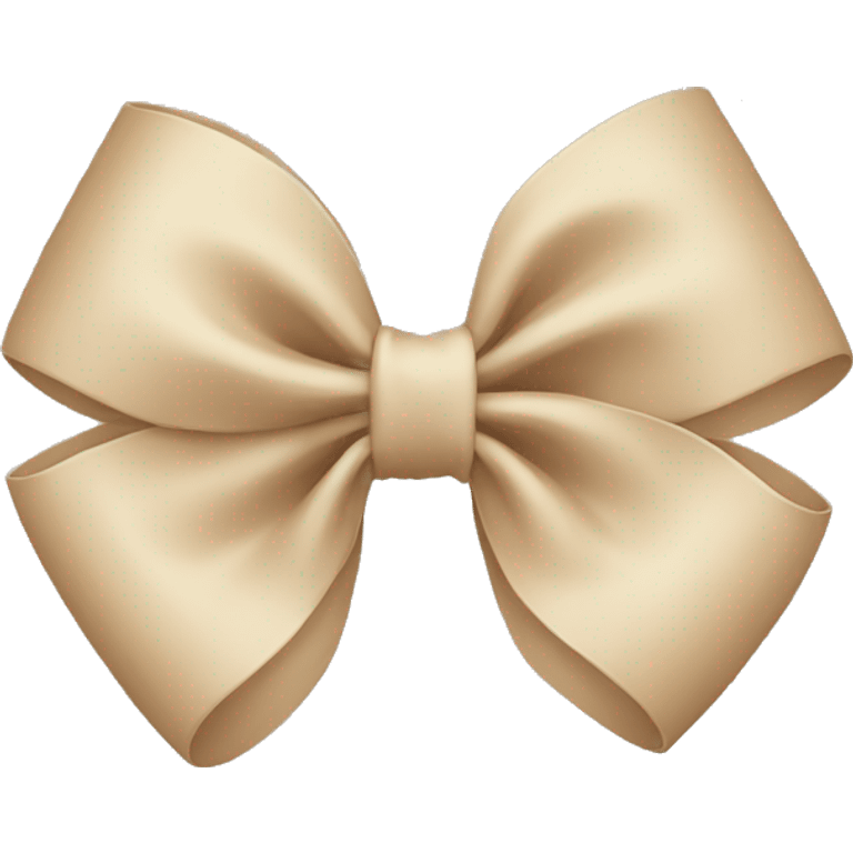 Beige bow emoji