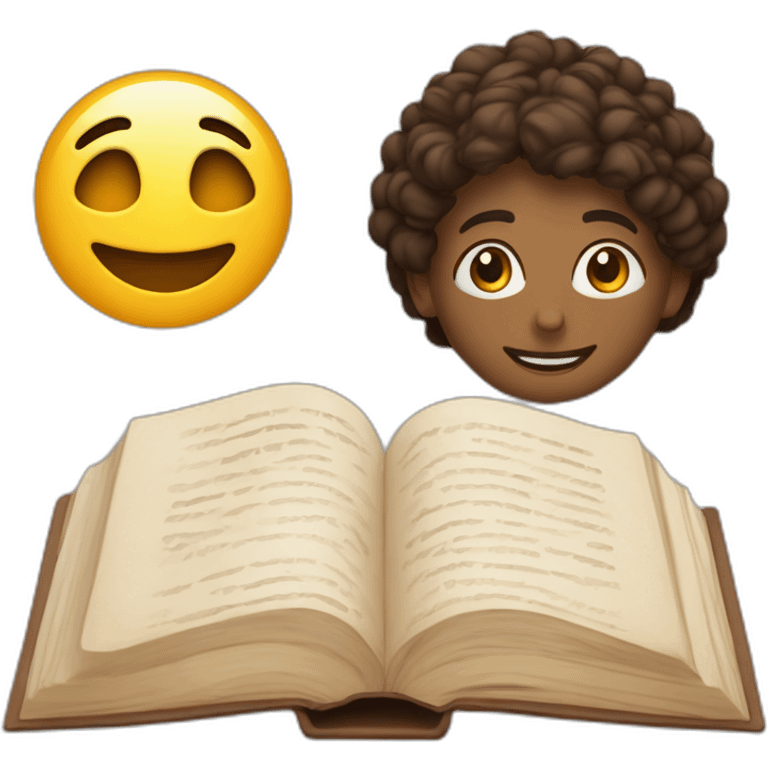 piensa en el libro MÁS brillantemente ESCRITO emoji