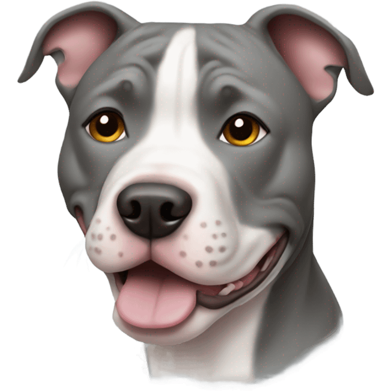 Gray pitbull emoji