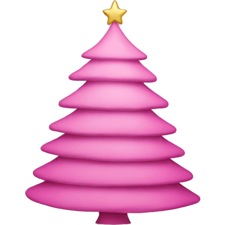 Christmas pink tree emoji