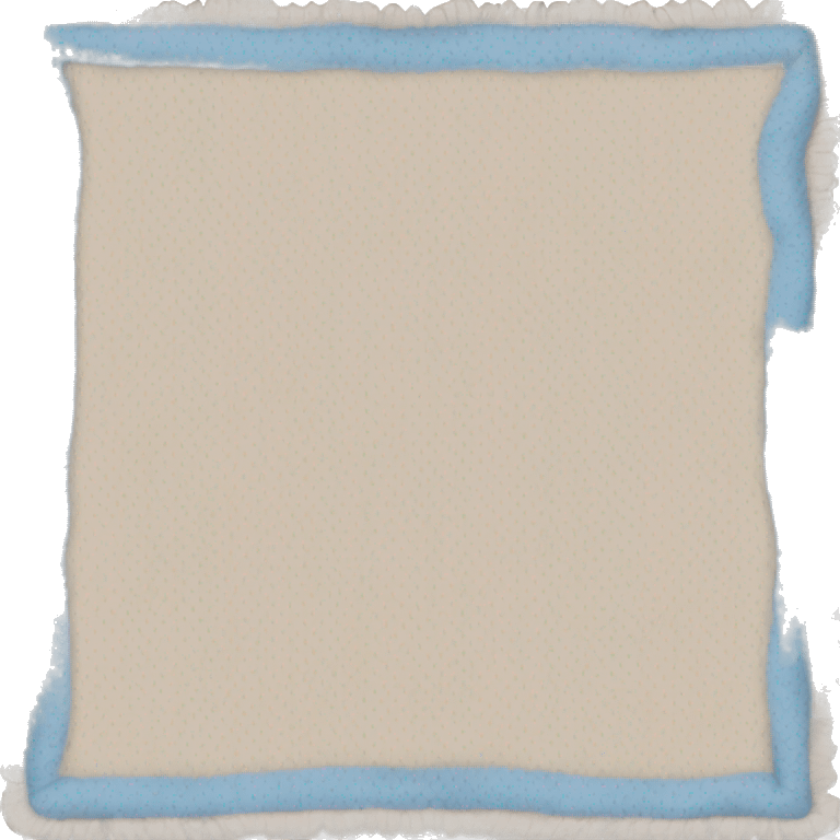 Cozy beige and light blue blanket  emoji