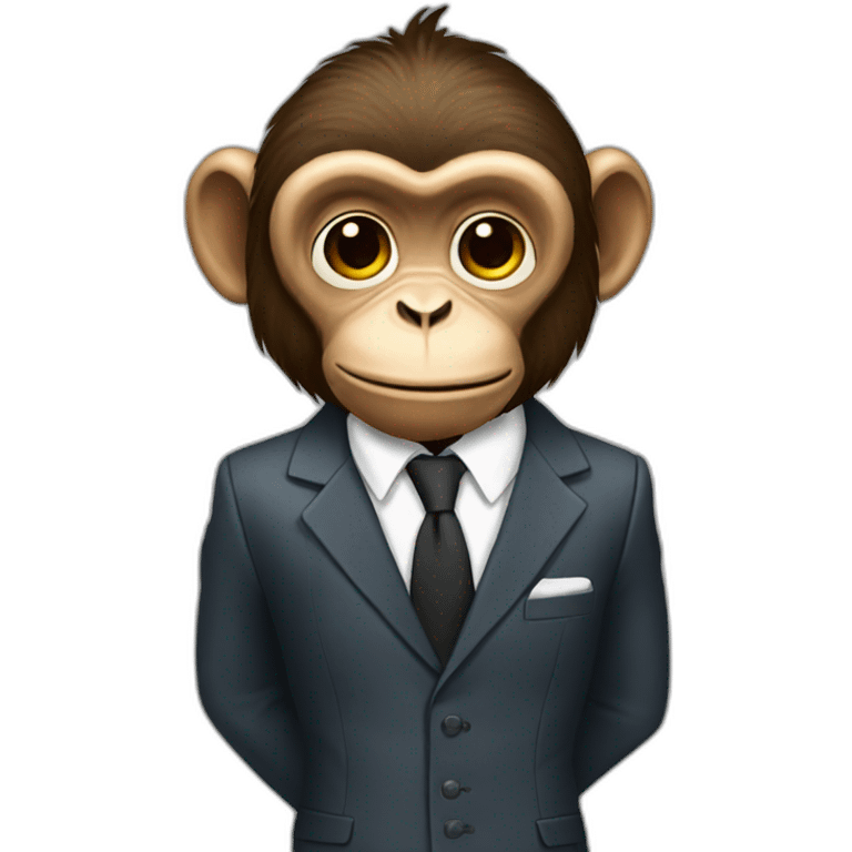   monkey with suit emoji