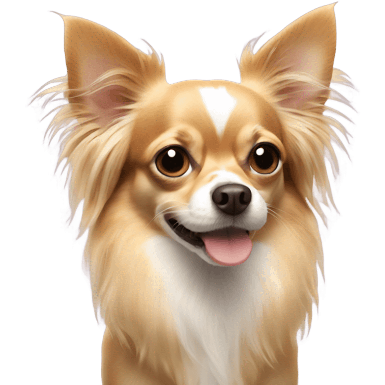 Long haired chihuahua  emoji