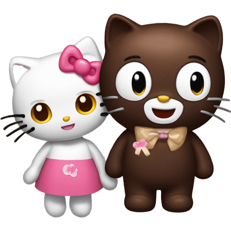 Hello kitty and chococat emoji