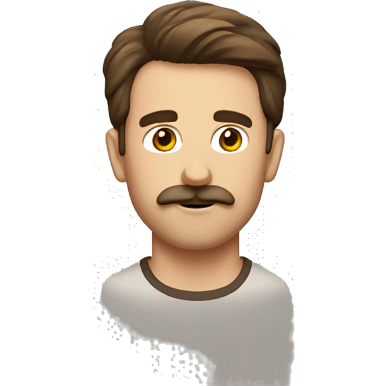 aussie bloke with a mustache and brown hair emoji