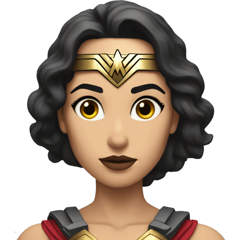 strong wonder woman thinking emoji