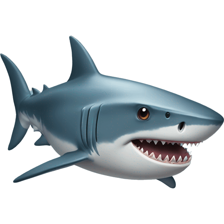 Shark that looks suspicious  emoji