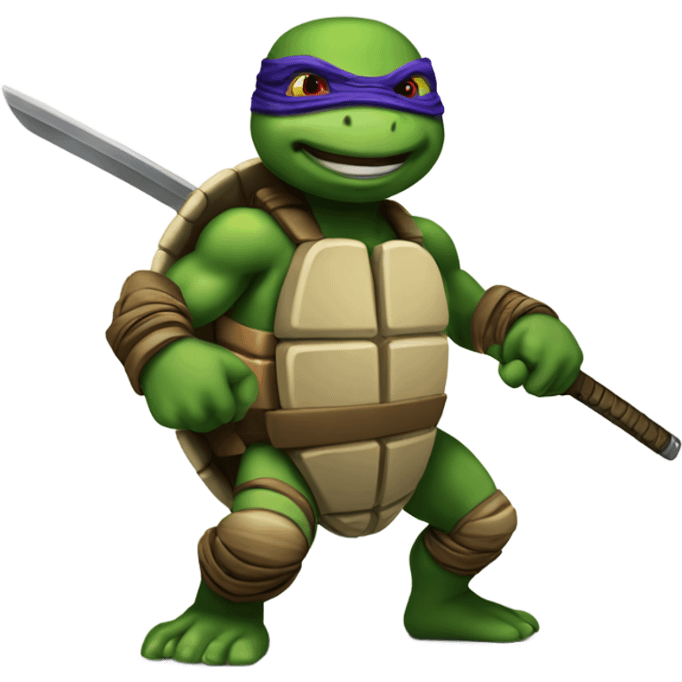 Vicious ninja turtle  emoji