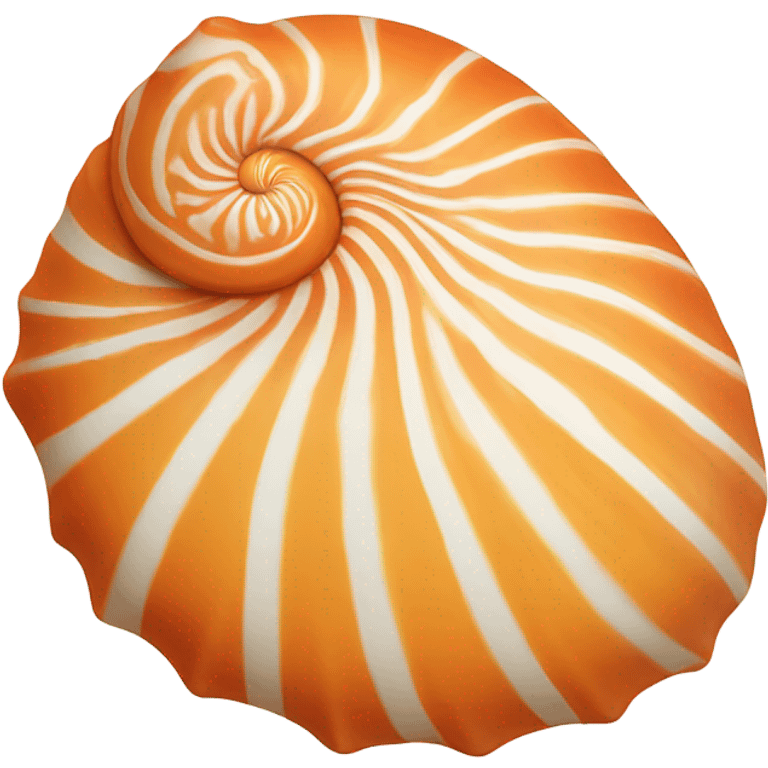 Orange seashell  emoji