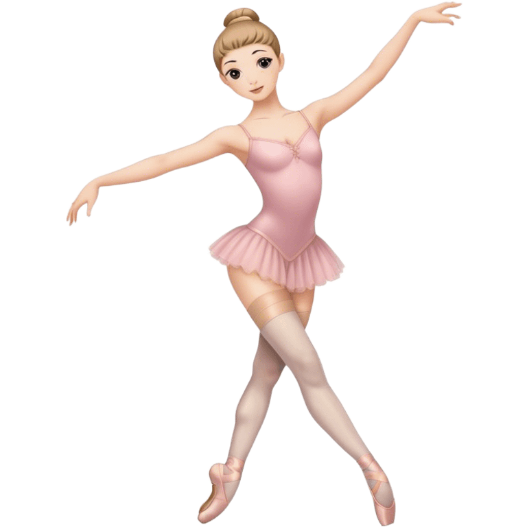 Ballet dancer in thigh highs emoji