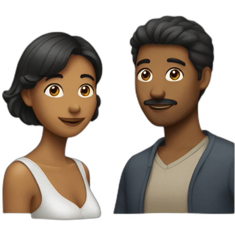 Deux personne qui font l'amoure emoji