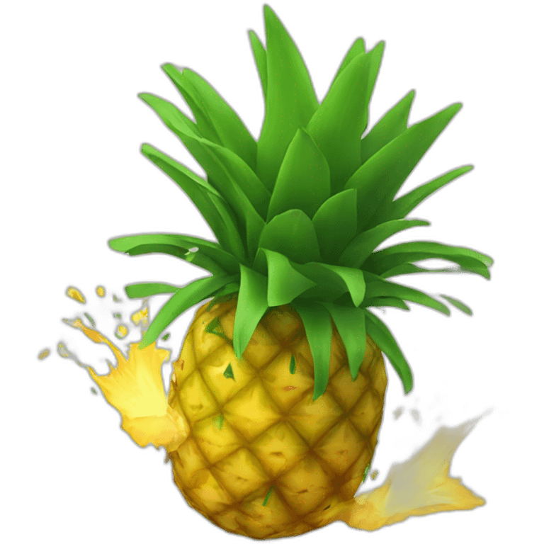 Exploding pineapple emoji