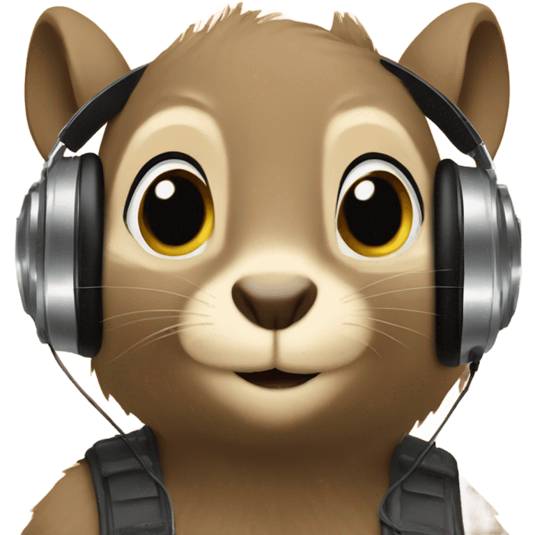 DJ squirrel ￼ emoji