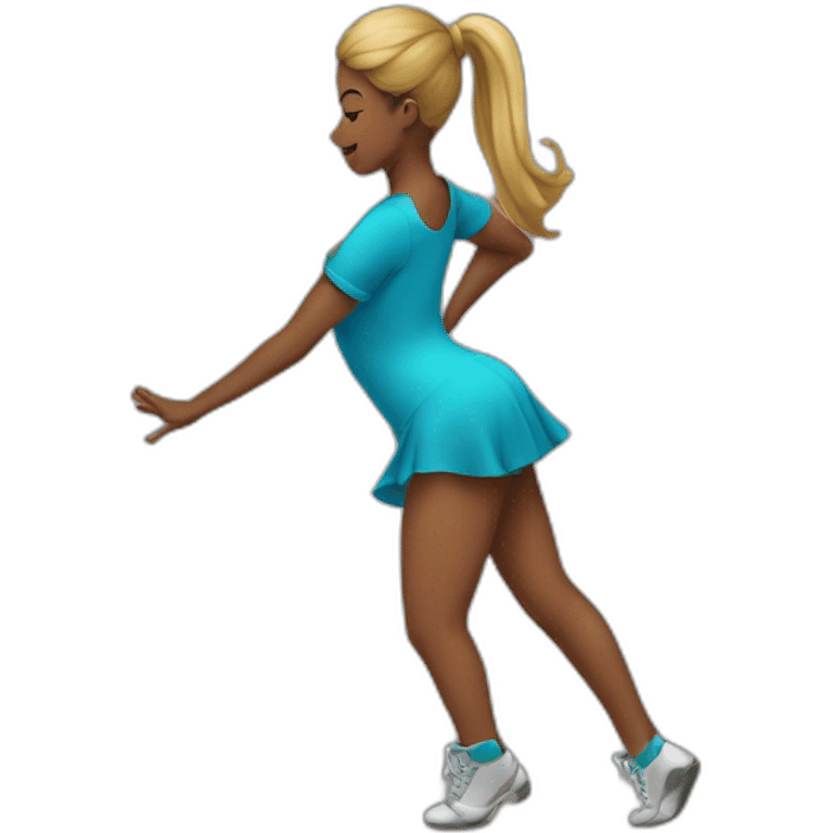 Twerking dance emoji