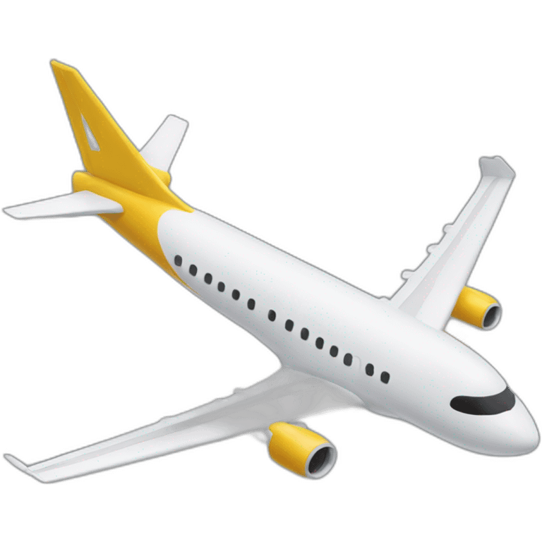 Avion qui fonce sur des tours emoji