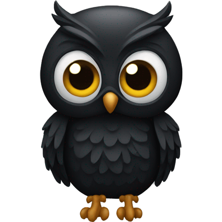 black owl emoji