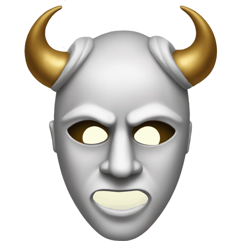 theatre mask with bull horns emoji