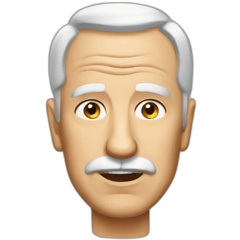 head, old white dad funny, head only emoji