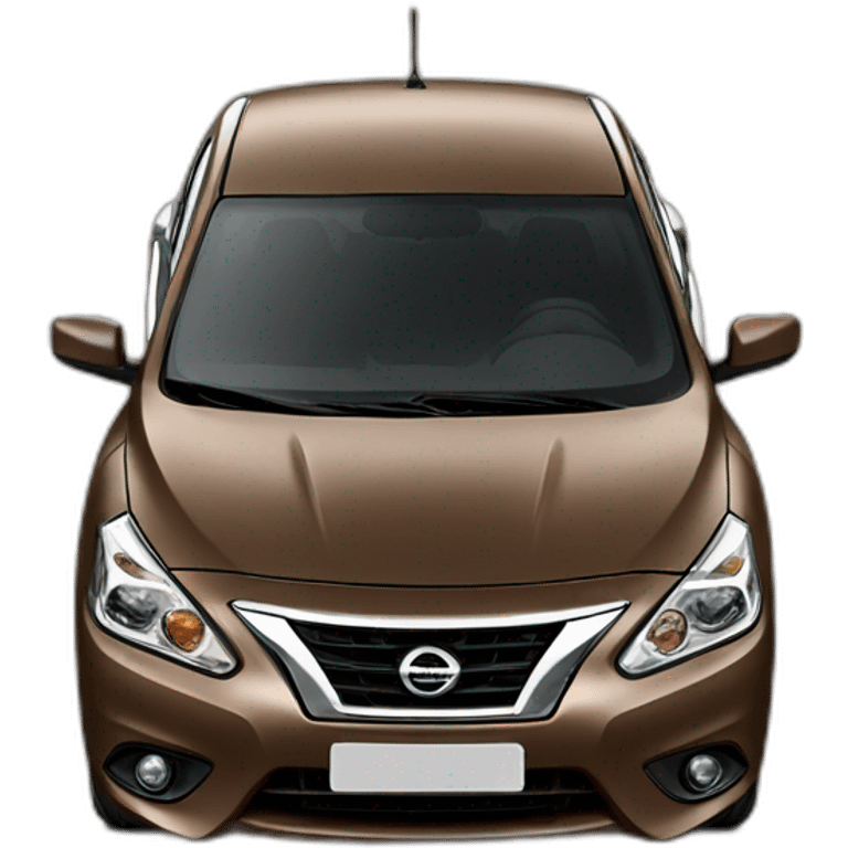 Nissan Sunny 2017 brown emoji