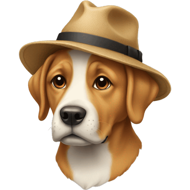 dog wearing a hat emoji