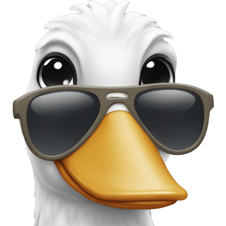 goose with sunglasses emoji