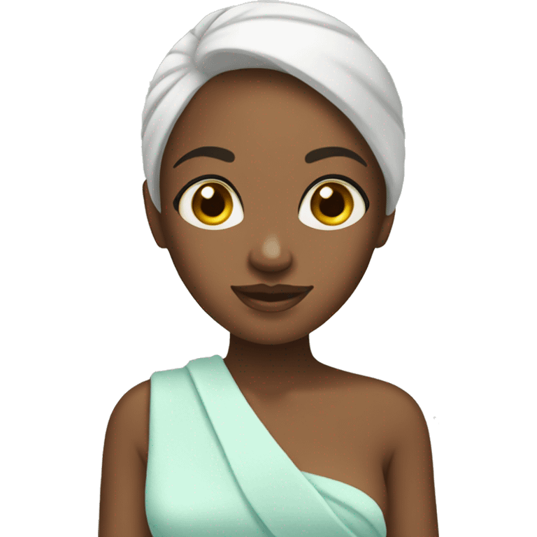 Girl on spa day emoji