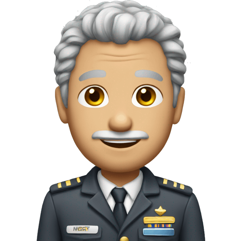 Gray hair pilot emoji emoji