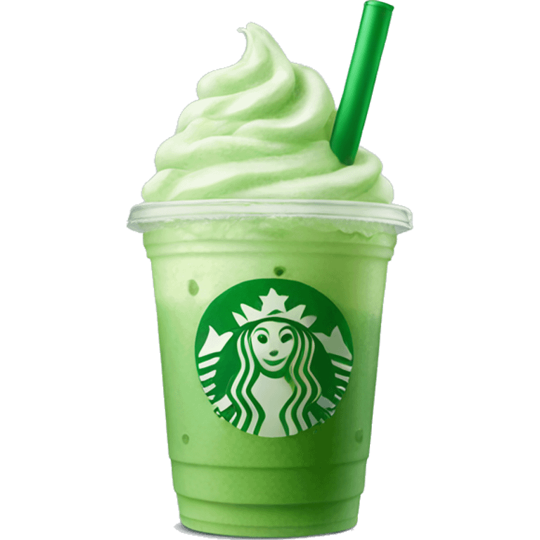 Iced matcha Starbucks drink  emoji