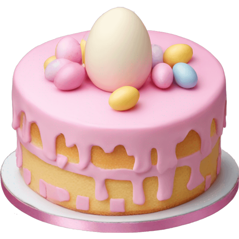 easter light pink cake emoji